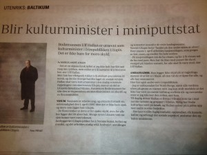 article in Norsk on H.E. Ulf Hallan